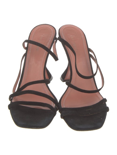 Amina Muaddi Suede Slides