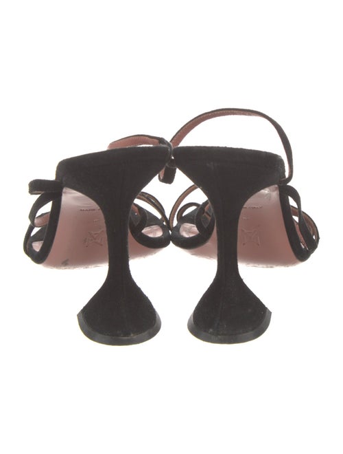 Amina Muaddi Suede Slides