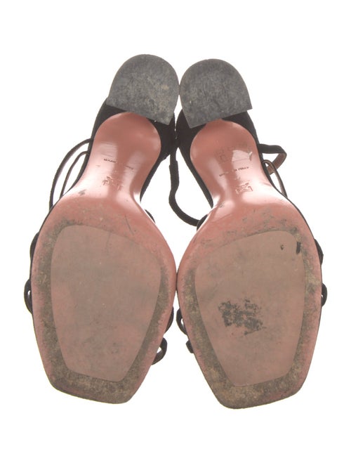 Amina Muaddi Suede Slides