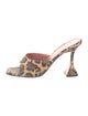 Amina Muaddi Animal Print Slides