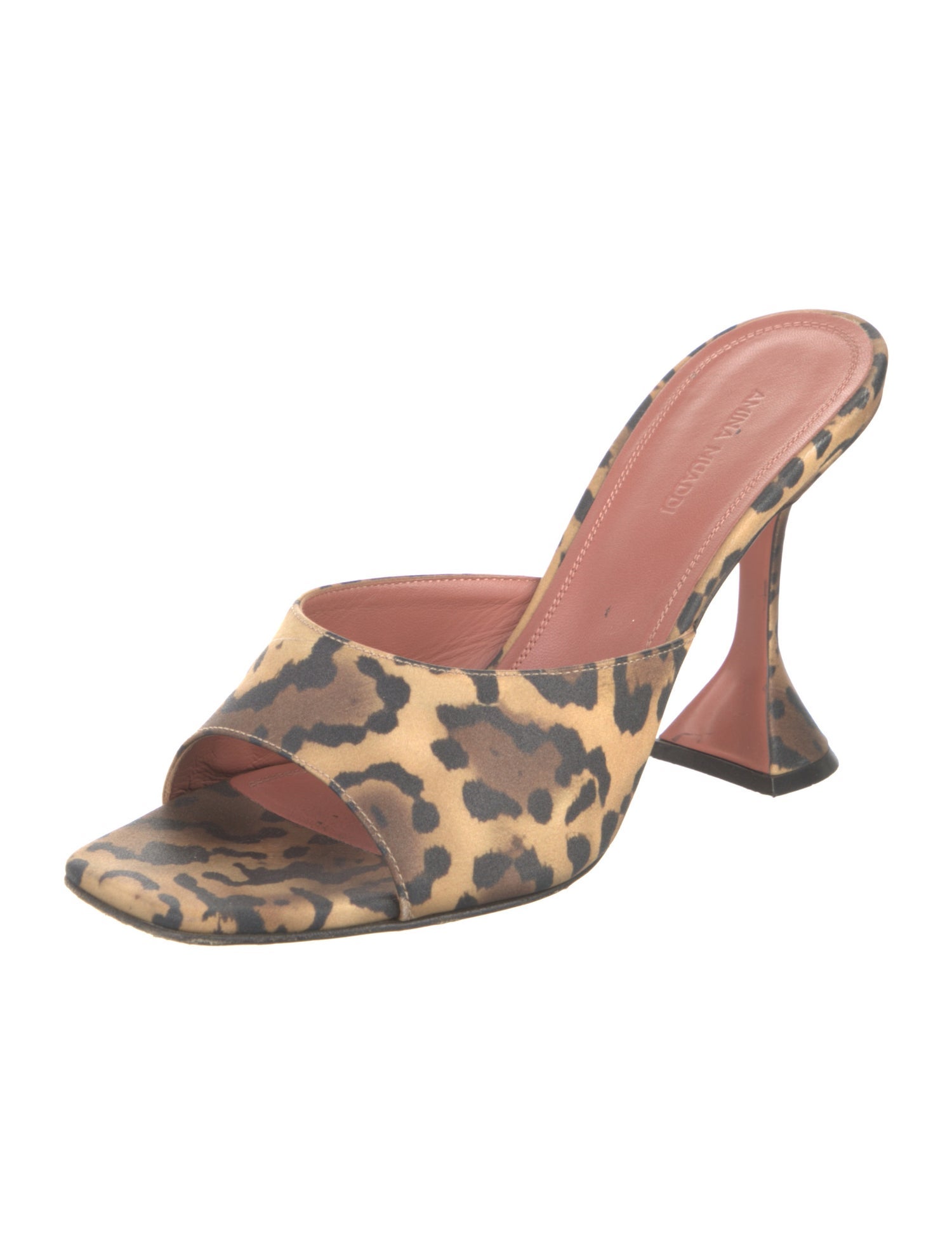 Amina Muaddi Animal Print Slides