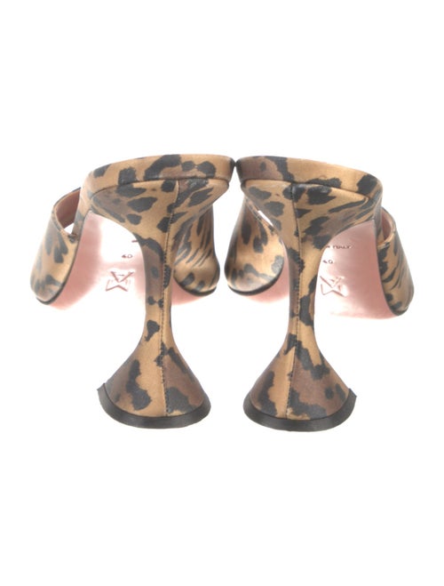 Amina Muaddi Animal Print Slides