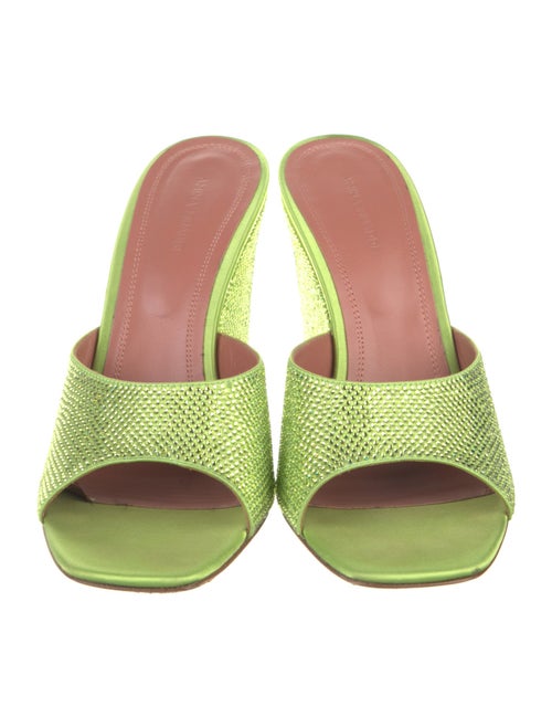 Amina Muaddi Crystal Slides
