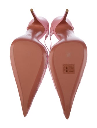 Amina Muaddi Lace Lace Pattern D'Orsay Pumps