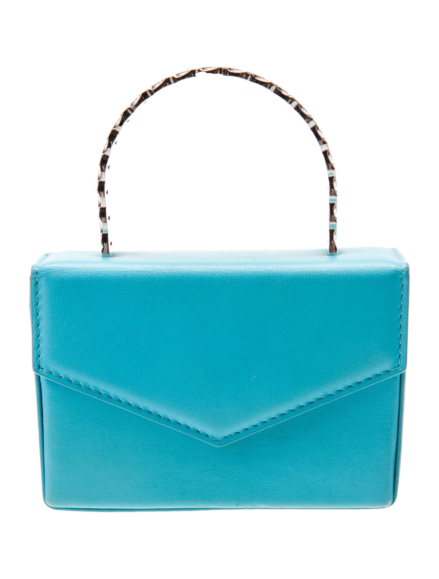 Amina Muaddi Leather Evening Bag