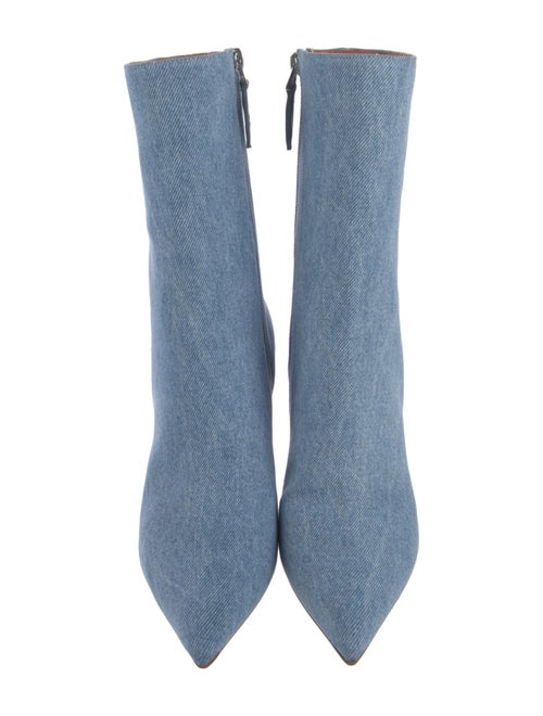 Amina Muaddi Giorgia Denim Sock Boots