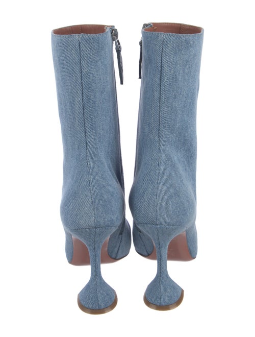Amina Muaddi Giorgia Denim Sock Boots