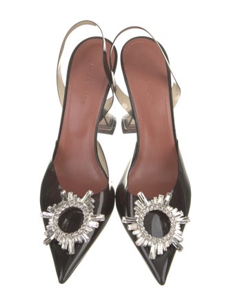 Amina Muaddi Begum PVC Slingback Pumps