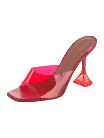 Amina Muaddi PVC Slides