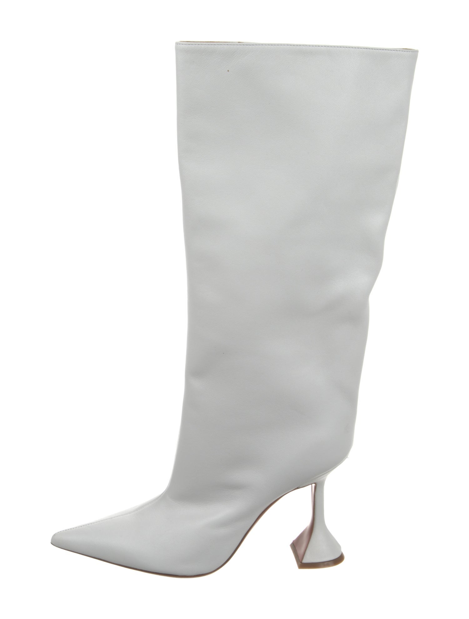 Amina Muaddi Rain Leather Boots