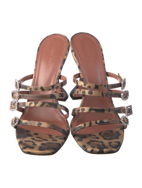 Amina Muaddi Robyn Satin Slides