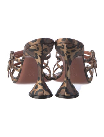 Amina Muaddi Robyn Satin Slides