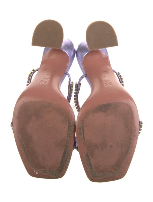 Amina Muaddi Gilda Leather Slides