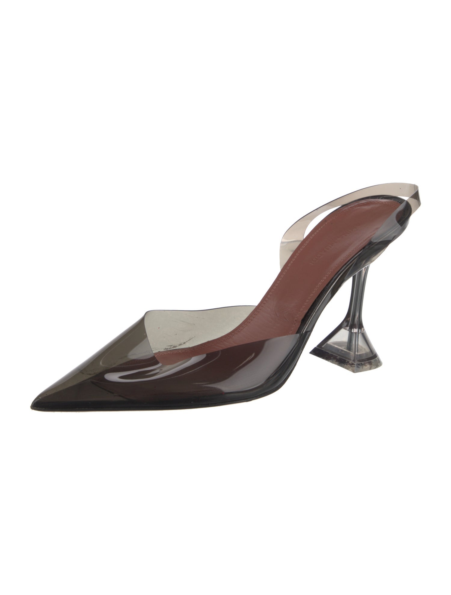 Amina Muaddi PVC Slingback Pumps