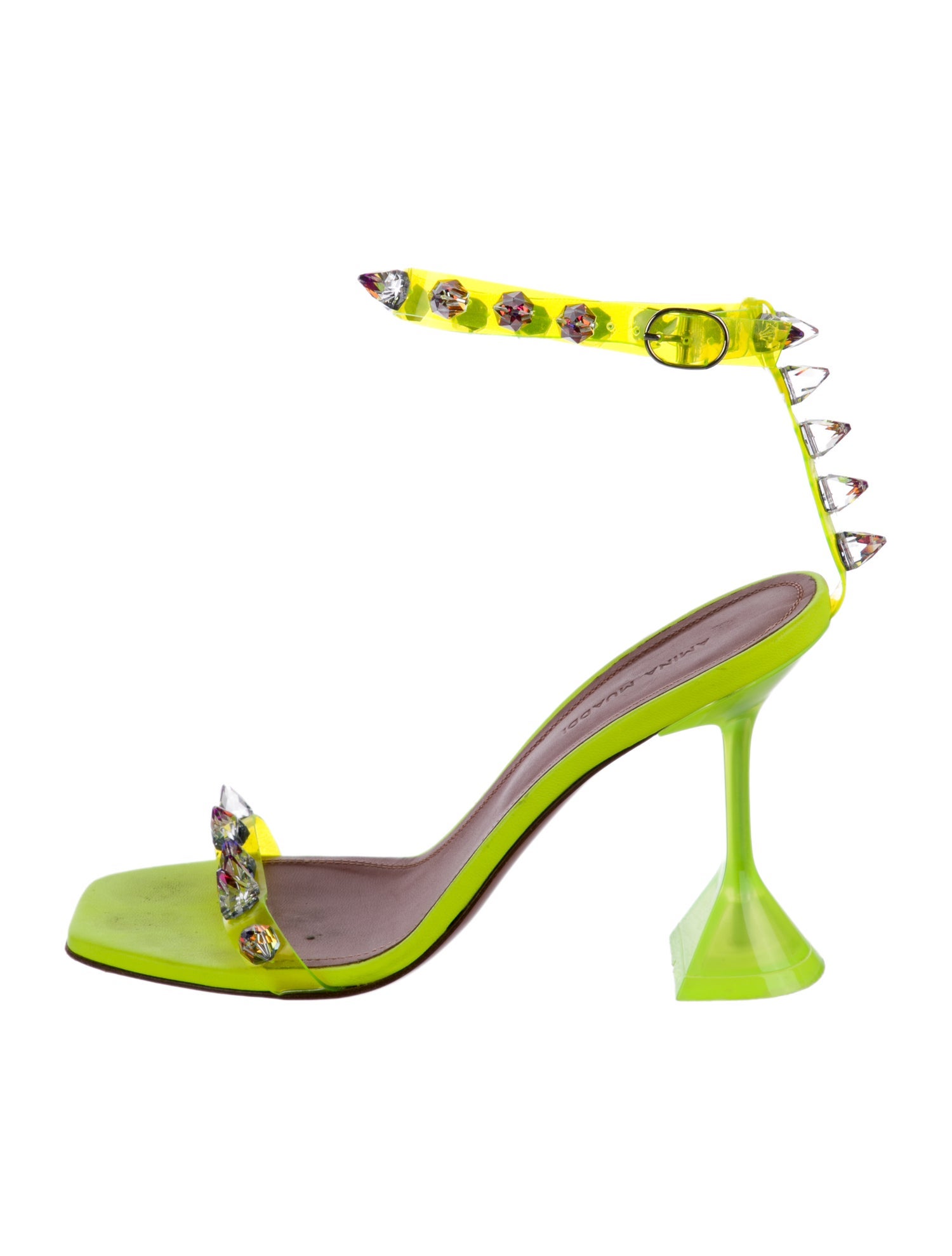 Amina Muaddi PVC Sandals