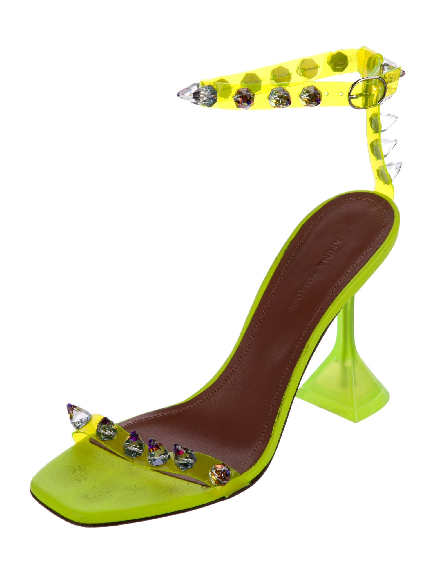 Amina Muaddi PVC Sandals