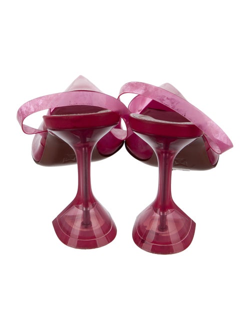 Amina Muaddi PVC Slingback Pumps