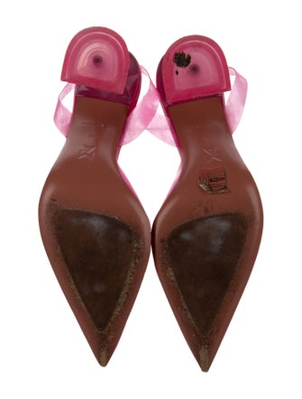 Amina Muaddi PVC Slingback Pumps