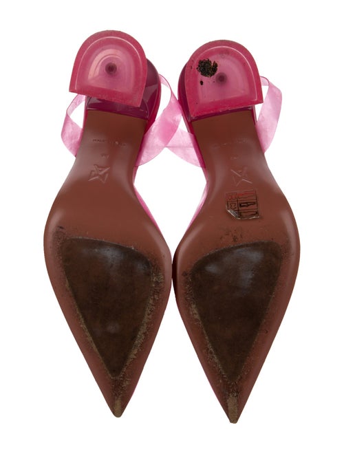 Amina Muaddi PVC Slingback Pumps