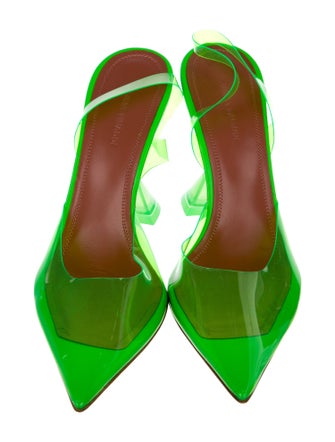 Amina Muaddi Holli PVC Mules