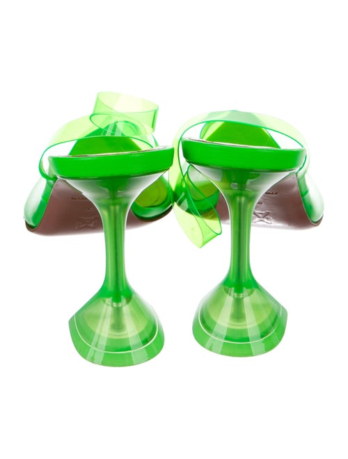 Amina Muaddi Holli PVC Mules