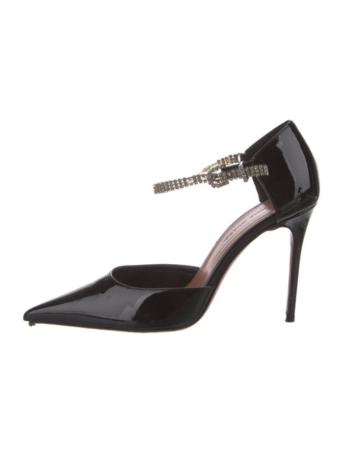 Amina Muaddi Ursina 105 Patent Leather D'Orsay Pumps