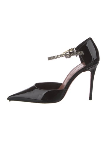 Amina Muaddi Pumps Ursina 105 Patent Leather D'Orsay IT 35 | 5