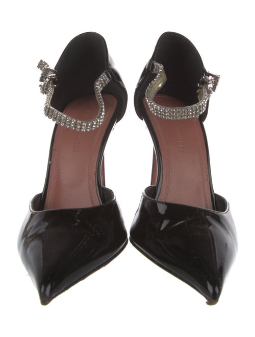Amina Muaddi Ursina 105 Patent Leather D'Orsay Pumps
