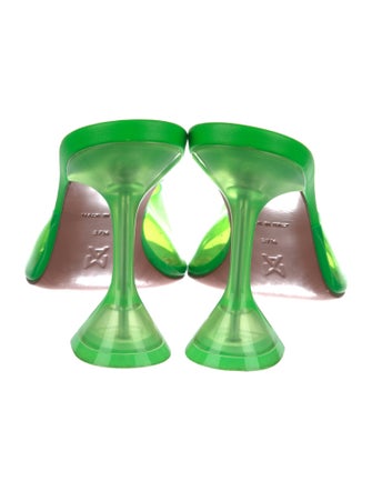 Amina Muaddi Lupita PVC Slides