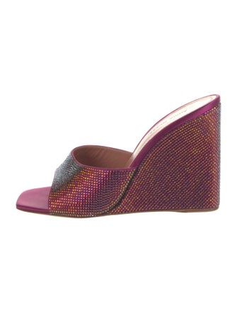 Amina Muaddi Lupita Satin Slides