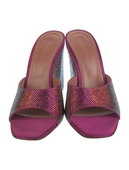 Amina Muaddi Lupita Satin Slides