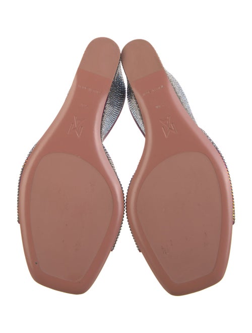 Amina Muaddi Lupita Satin Slides