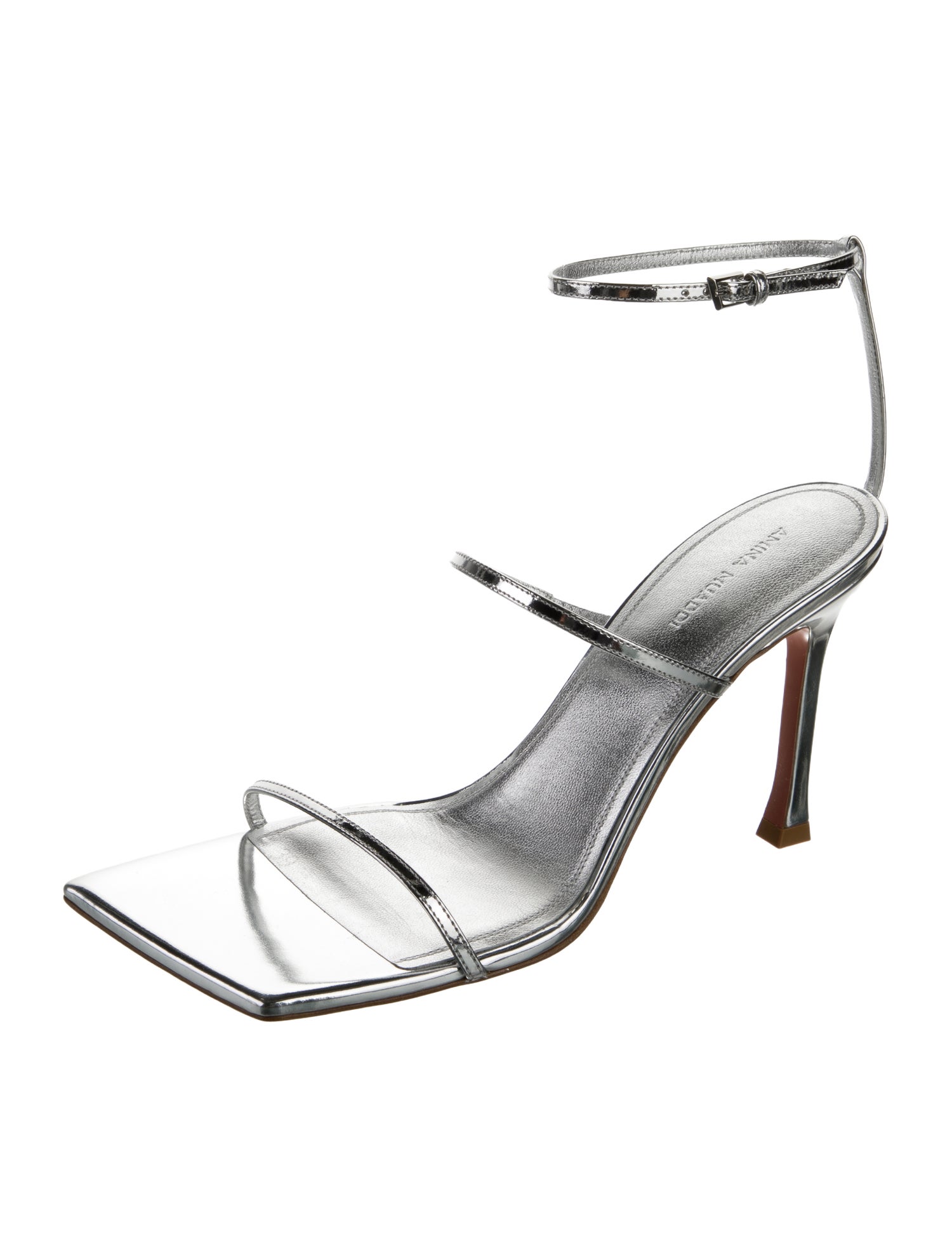 Amina Muaddi Leather Sandals