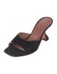 Amina Muaddi Suede Slides