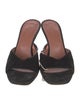 Amina Muaddi Suede Slides