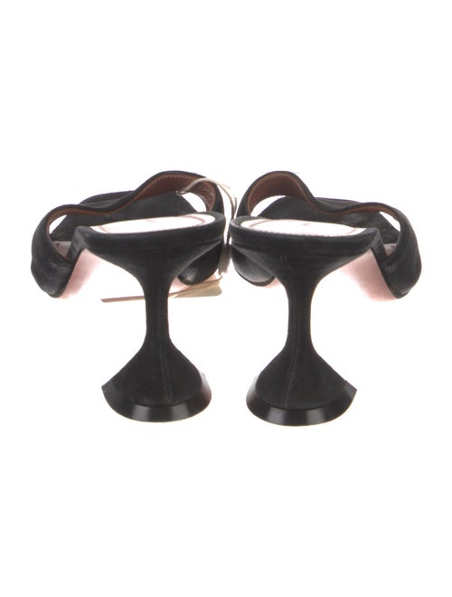 Amina Muaddi Suede Slides