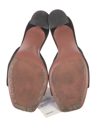 Amina Muaddi Suede Slides