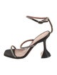 Amina Muaddi Gilda Satin Sandals