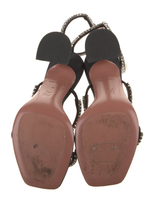 Amina Muaddi Gilda Satin Sandals