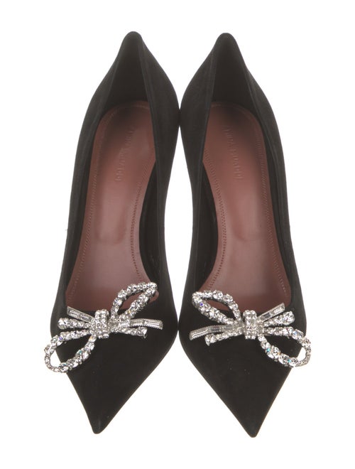 Amina Muaddi Rosie Suede Pumps