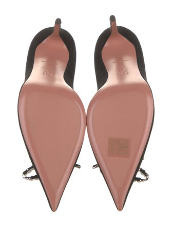 Amina Muaddi Rosie Suede Pumps