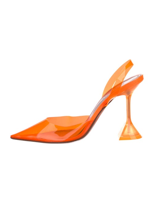 Amina Muaddi PVC Slingback Pumps