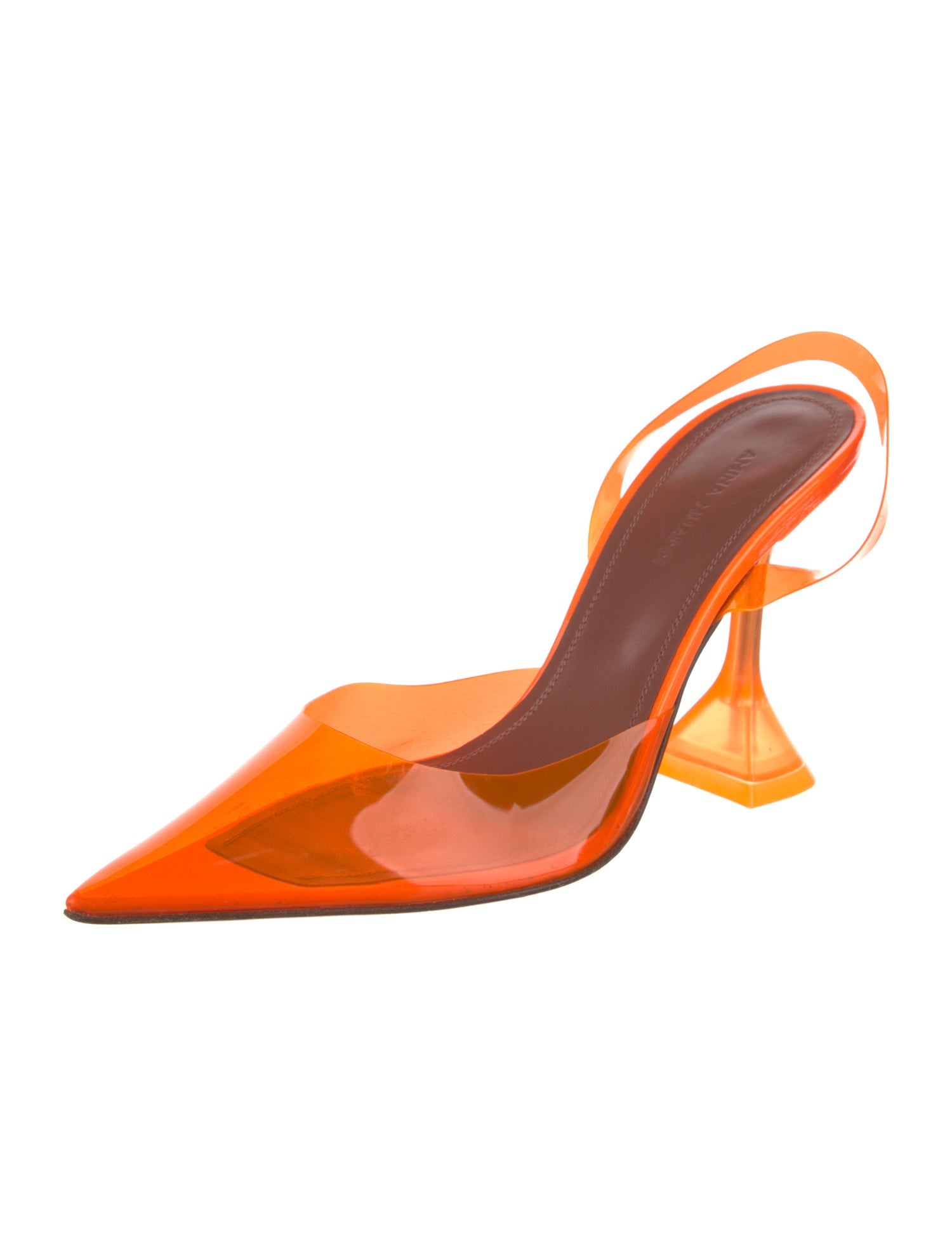 Amina Muaddi PVC Slingback Pumps
