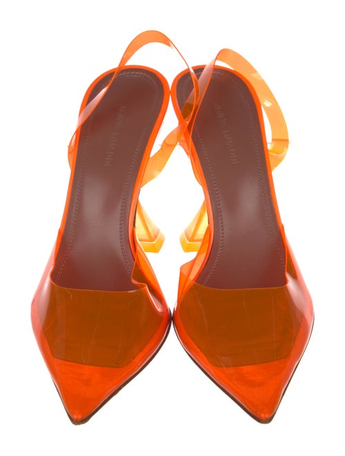 Amina Muaddi PVC Slingback Pumps