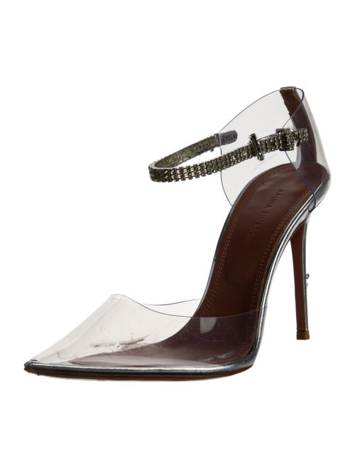 Amina Muaddi Ursina PVC D'Orsay Pumps