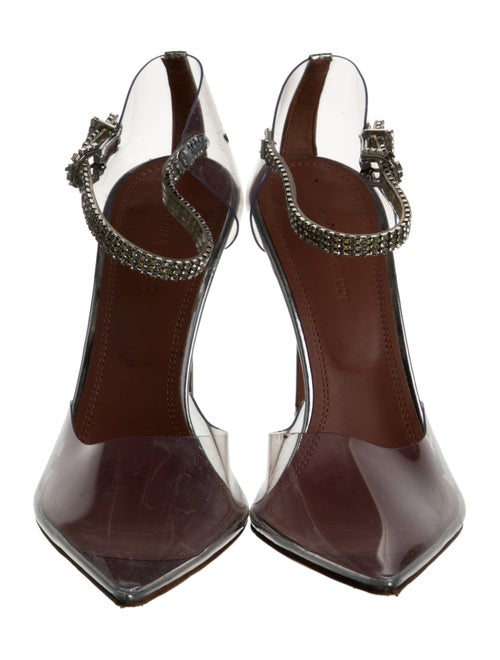 Amina Muaddi Ursina PVC D'Orsay Pumps