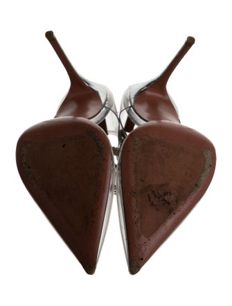 Amina Muaddi Ursina PVC D'Orsay Pumps