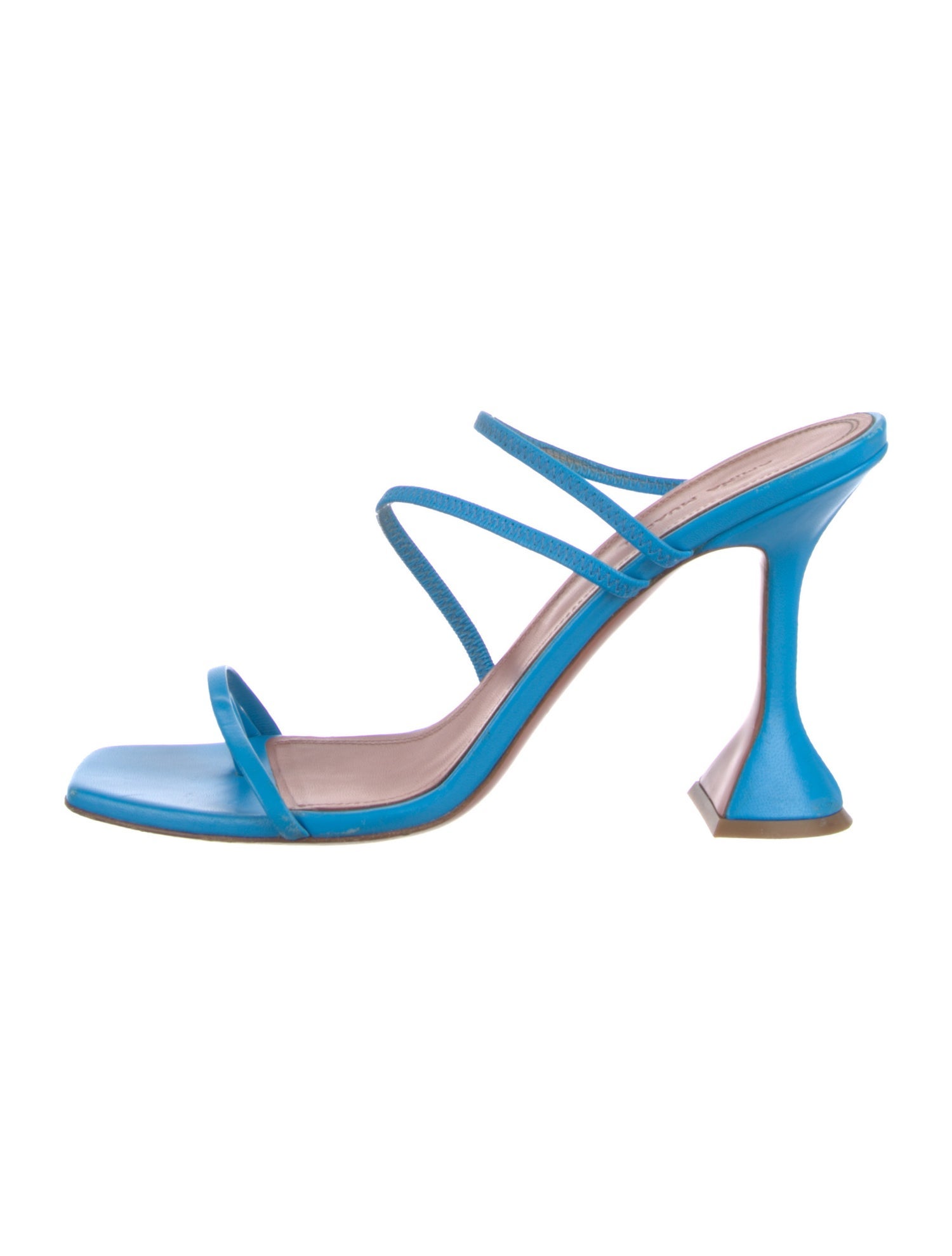 Amina Muaddi Leather Mules