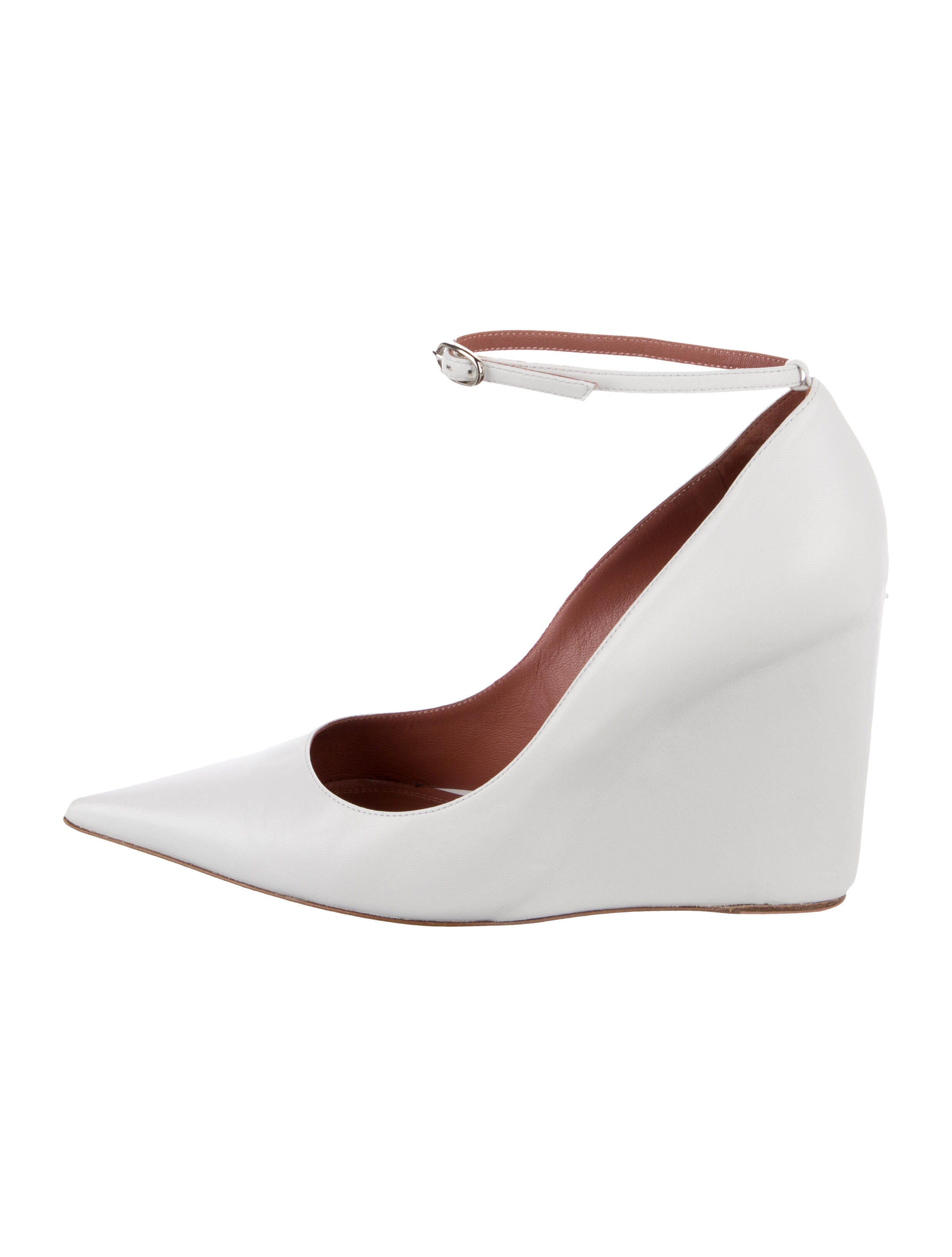 Amina Muaddi Leather Pumps