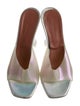 Amina Muaddi Lupita 'Iridescent' PVC Slides